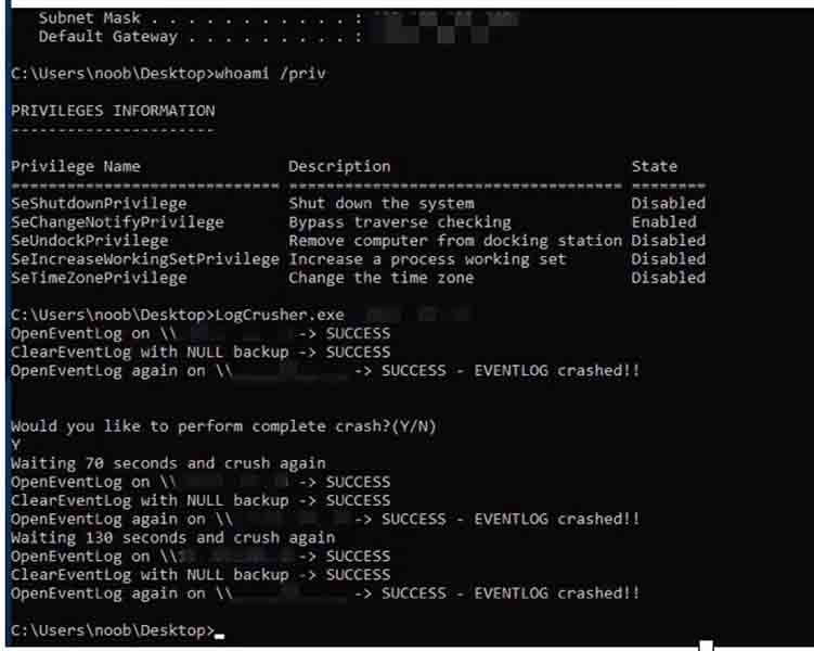 Researchers Detail Windows Event Log Vulnerabilities LogCrusher and OverLog